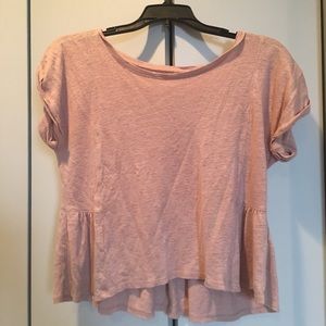 Pink ruffle shirt